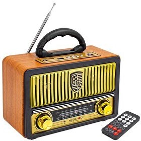 Resim MagicVoice MV-112BT USB SD FM Bluetooth Destekli Nostaljik Radyo 