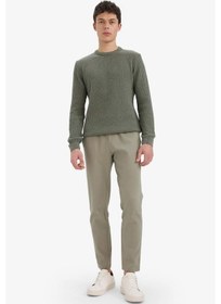 Resim DeFacto Jogger Pantolon Esnek Basic Düz Beli Bağcıklı Cepli Düz Paça C6022AX25SPKH454 