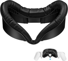 Resim SUPERUS Meta/Oculus Quest 3 Aksesuarlarıyla Uyumlu Yükseltilmiş Yüz Arayüzü ve Yüz Kapağı Pedi, Resmi Şarj İstasyonu için Benzersiz Tasarım, Işık Sızıntısı Önleyici Yumuşak PU Yüz Yastığı Pedi Quest 3 