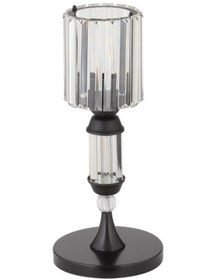 Resim İstanbul Avize Kristal Taşlı Siyah Kasalı Y-12 Siyah Taş Kafalı Abajur 