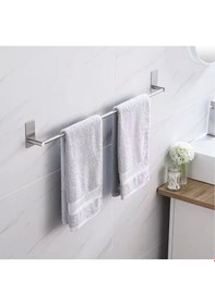 Resim Havluluk Dik Rozetli 42cm Yapışkanlı Paslanmaz Çelik Krom Rengi Krom 
