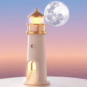 Resim Meanyou Deniz Feneri Ay Projektörü Gece Lambası 