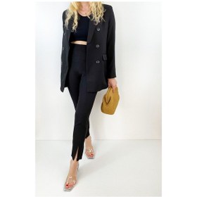 Resim Modaonna Kadın Siyah Oversize Blazer Ceket Siyah 