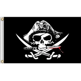 Resim Sones 60x90cm Bar Perili Ev Korsan İskelet Bayrağı Cadılar Bayramı Asılı Kumaş, Stil: Şapka Bıçak Ve Çatal 3+ 