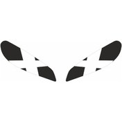 Resim Cf Moto 250 Sr 2020 - 2024 Uyumlu Far Sticker X Beyaz 1.Resim 