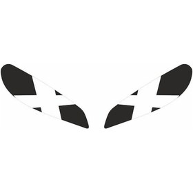 Resim Cf Moto 250 Sr 2020 - 2024 Uyumlu Far Sticker X Beyaz 1.Resim 