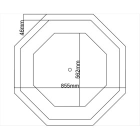 Resim Motifpiyer Tavan Lamba Göbeği 54-Sekizgen-Dış-Çıtalı 