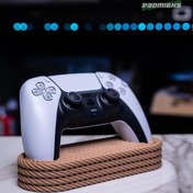 Resim PlayStation 5 Joystick Standı PS5 Kol Tutucu Ahşap Görünümlü Plastik 