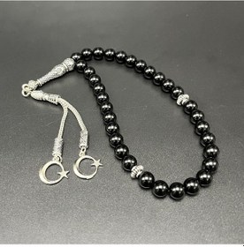Resim Yıldız Doğal Taş Oniks 8mm 33lük Doğal Taş Tesbih 