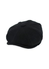 Resim Külah Erkek Yün Şapka Kışlık Flat Cap Kasket 