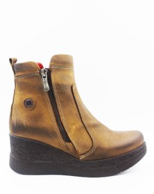 Resim Mammamia Hakiki Deri Dolgu Topuk Kadın Bot 4250 22MM4250 