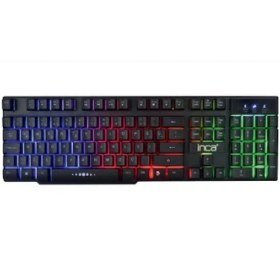 Resim Inca IKG-449 Türkçe USB Raınbow Efect Mekanik Hisli Siyah Oyuncu Klavye 