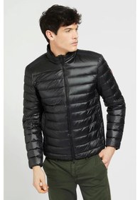 Resim Guess Kadın Katlanabilir Dolgulu Ceket Siyah 