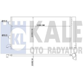 Resim KALE 350570 Klima Radyatoru Brazing (FİAT: PANDA 1.1 1.2 07-11) 51782753 (WN621319) 