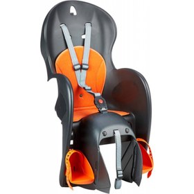 Resim Polisport Wallaro Cfs Bisiklet Arka Çocuk Taşıyıcı Gri Turuncu (Bagaj Üstü) 