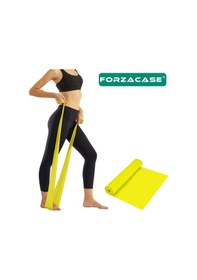 Resim Forzacase Kolay Direnç Pilates Egzersiz Lastiği 120cm Sarı Fc1... Sarı 