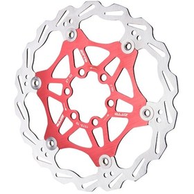 Resim Padalink Hafif Ve Dayanıklı Alüminyum 6 Vidalı Bisiklet Fren Diski - 180mm Kırmızı 