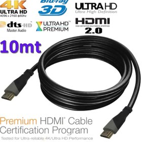 Resim Hdmi Kablo 2.0 4K 60Hz Ultra Hd 2160 19+1 Görüntü Kablosu 10M 