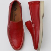 Resim Bueno Shoes Kırmızı Flotter Deri Kadın Loafer 05ws102 