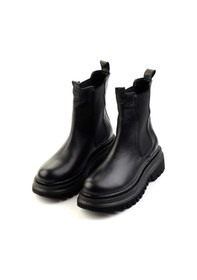 Resim Siyah Hakiki Deri Kadın Bot & Bootie K02040450403 Siyah 