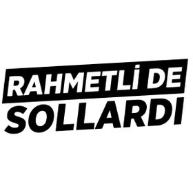 Resim habune Rahmetli De Sollardı Sticker 10 X 4 Cm 