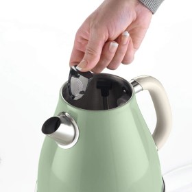 Resim Elektrikli Su Isıtıcı Yeşil 2869/04 - Paslanmaz Çelik, Retro Kettle, 1,7 Litre 2000 Watt, Otomatik K 