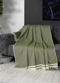 Resim Alinda Pamuklu Kaymaz Terletmez Koltuk Örtüsü 170x230 - Yeşil Yeşil 