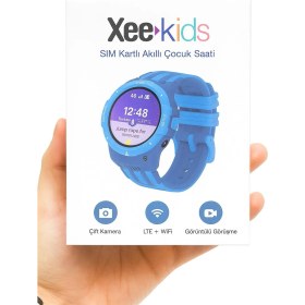 Resim Xee Kids 4g Lte Wi-Fi Destekli Sım Kartlı Akıllı Çocuk Saati – Görüntülü Görüşme, 2 Mp Kamera, Gps Takip, Suya Dayanıklı 