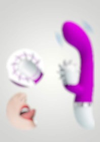 Resim xShopum 12 Fonksiyonlu Titreşimli Klitoris Dil Uyarıcılı Teknolojik Vibratör - Sheila 