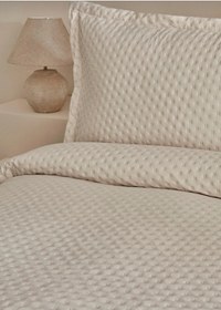 Resim Karaca Home Breeze Soft Çift Kişilik Yatak Örtüsü Takımı Ekru Be 