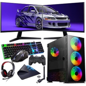 Resim I5 11400F 16GB 240GB SSD 1TB HDD 6GB GTX1660S Çift 24" Monitörlü (Gaming SET) Rogame