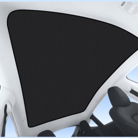 Resim RAMM Tesla Juniper Komple Tavan Perdesi - Elektrostatik - Tek Parça - Siyah 