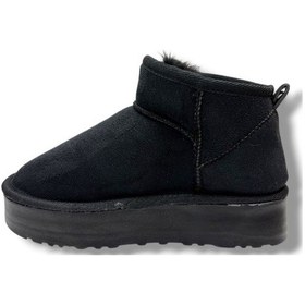 Resim Cakgo 036-26 Anatomik Süet Deri Kürklü Kadın Bot 36-40 Siyah 