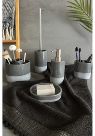 Resim Prima Nova Reve Banyo Seti 5 Parça - Gri Gri 