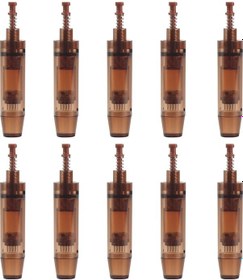 Resim Ximistore9 Uhooma F6s Elektrikli Mikro İğne Kalemi İçin Yer Değiştirilebilir Uçlar - Kahverengi 2 Numara 24 İğne - 10 Adet Paket 