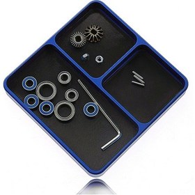 Resim Skycity Manyetik Araç Alet Tepsisi - 4'lü Set, Mavi, Hafif Alüminyum 98x99mm 