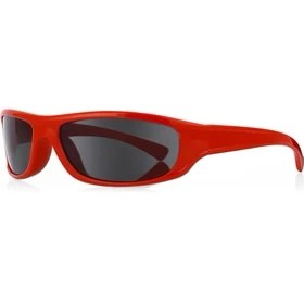 Resim Kinary Bisiklet Güneş Gözlüğü Kırmızı Parlak Çerçeve Siyah Cam 3007 