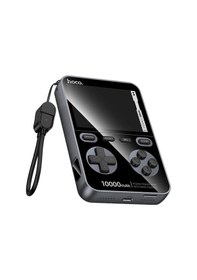 Resim Hoco. Q47 Shine 10.000 Mah Pd 20w Dahili Retro Oyun Konsollu Powerbank - Siyah Siyah 