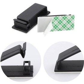 Resim Fc-40 Kablo Kelepçesi Klipsi Sabitleme Duvar Kablo Tutucu 5 Adet Siyah N11.885 