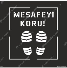 Resim Mesafeyi Koru Boyama Şablonu 