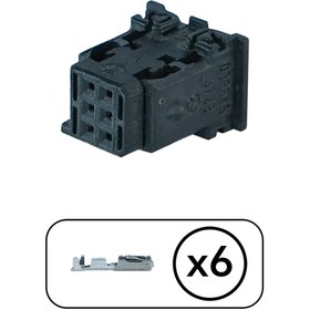 Resim TE Connectivity Konnektör 6 Pin Kablosuz 