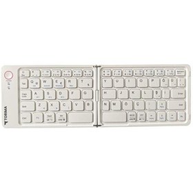 Resim Torima TK-08 Beyaz Kablosuz Katlanabilir Şarjlı Taşınabilir Mini Bluetooth Klavye 