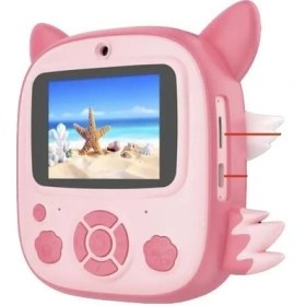 Resim Torima Dijital Fotoğraf Makineleri Çocuk Termal Resim Baskılı Yazıcı Kamera Video Makinesi CMR20 Pembe 