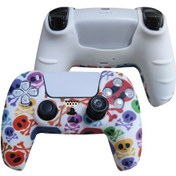 Resim 2 Adet Ps5 Gamepad Silikon Koruyucu Kapak 5+ Şapka 