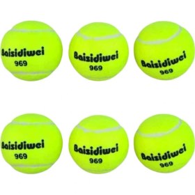 Resim Marsilyan Dayanıklı Tenis Topu 6’lı Set Yüksek Zıplama ve Uzun Ömür 