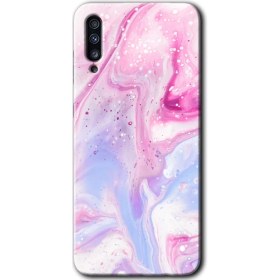 Resim Bera Aksesuar Samsung Galaxy A50 Kılıf Hd Desen Baskılı Arka Kapak + Temperli Cam - Kabarmış Leke 