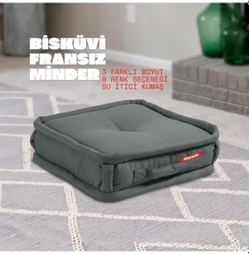 Resim Xpermate Bisküvi Minder Petek Önü Fransız 45x45x14 Antrasit 