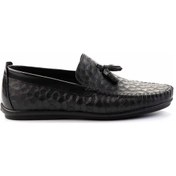 Resim Siyah Leather Erkek Loafer Ayakkabı E01323120003 Diğer 