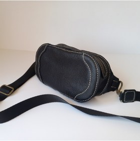 Resim SOFT A Leather El Yapımı Hakiki Deri Kadın Bel Çantası 