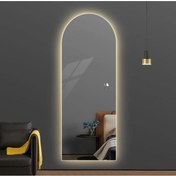 Resim Boy Aynası / Ledli Dokunmatik / Dekoratif Ayna /flora Pulsar 140x45cm 